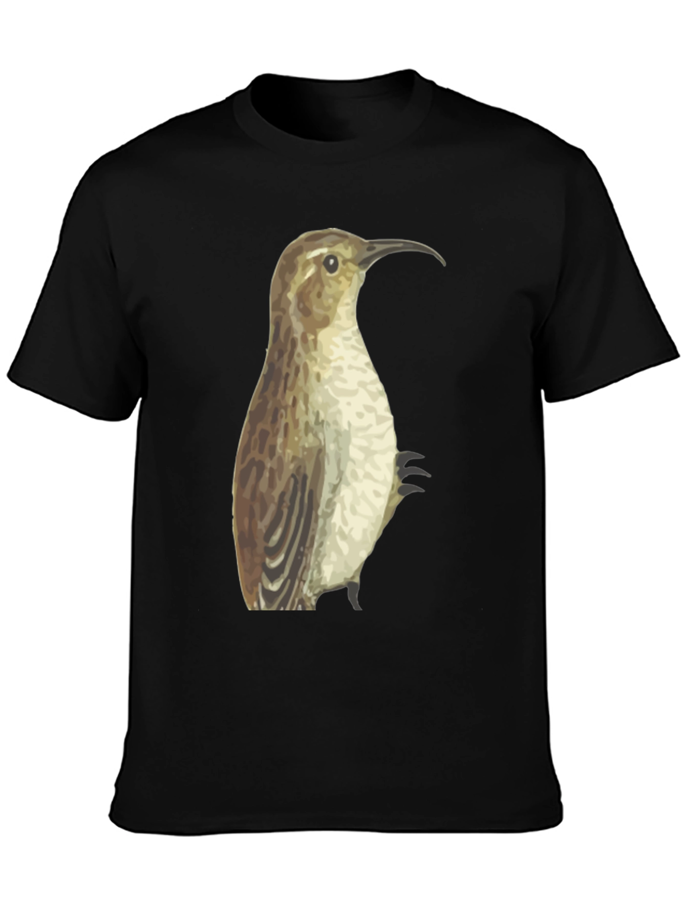 Bird Graphic Black T-Shirt