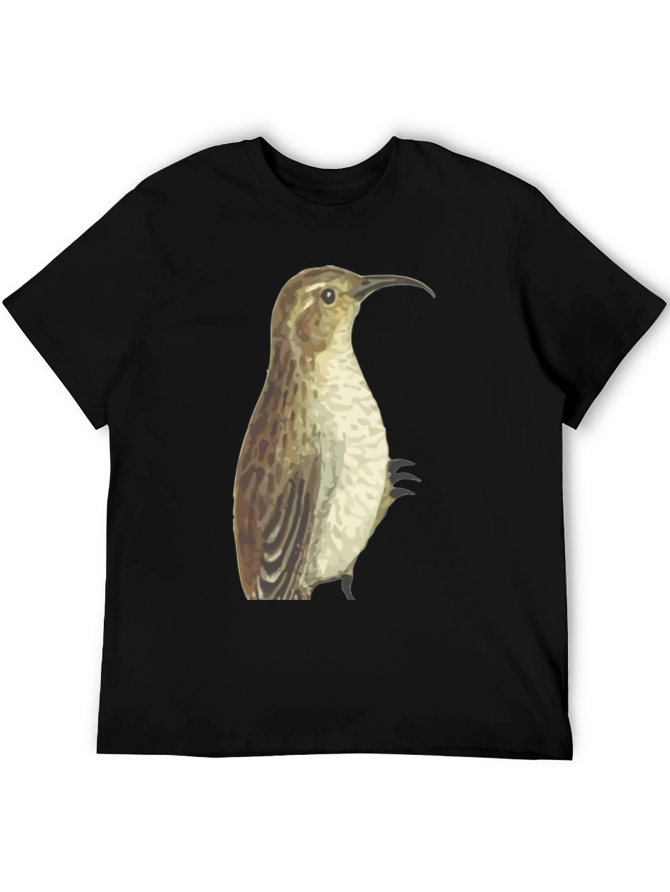 Bird Graphic Black T-Shirt