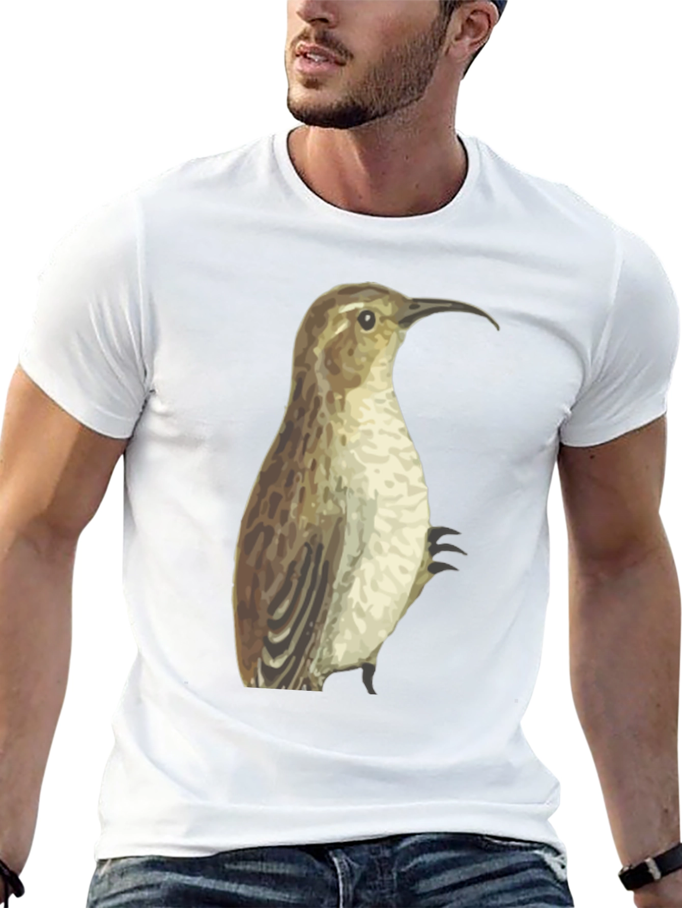 Bird Graphic Black T-Shirt