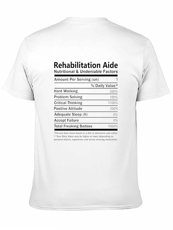 Rehabilitation Aide Nutritional T-Shirt