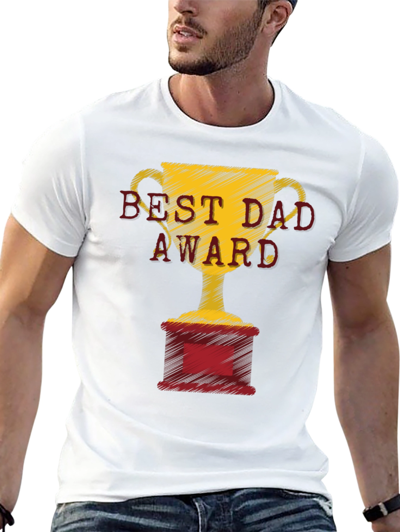 Best Dad Award Graphic T-Shirt - Fathers Day Gift
