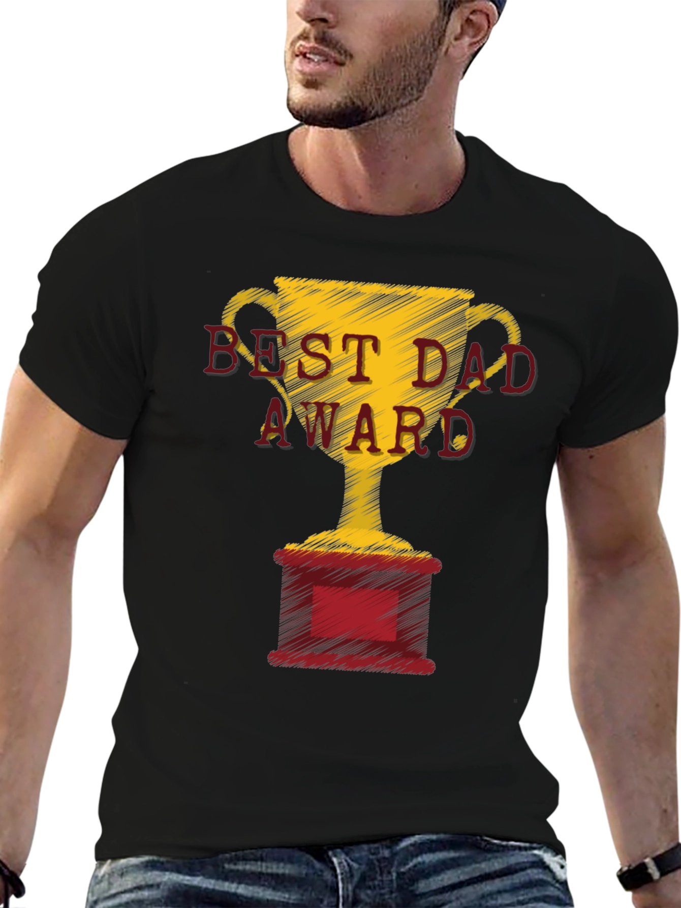 Best Dad Award Graphic T-Shirt - Fathers Day Gift