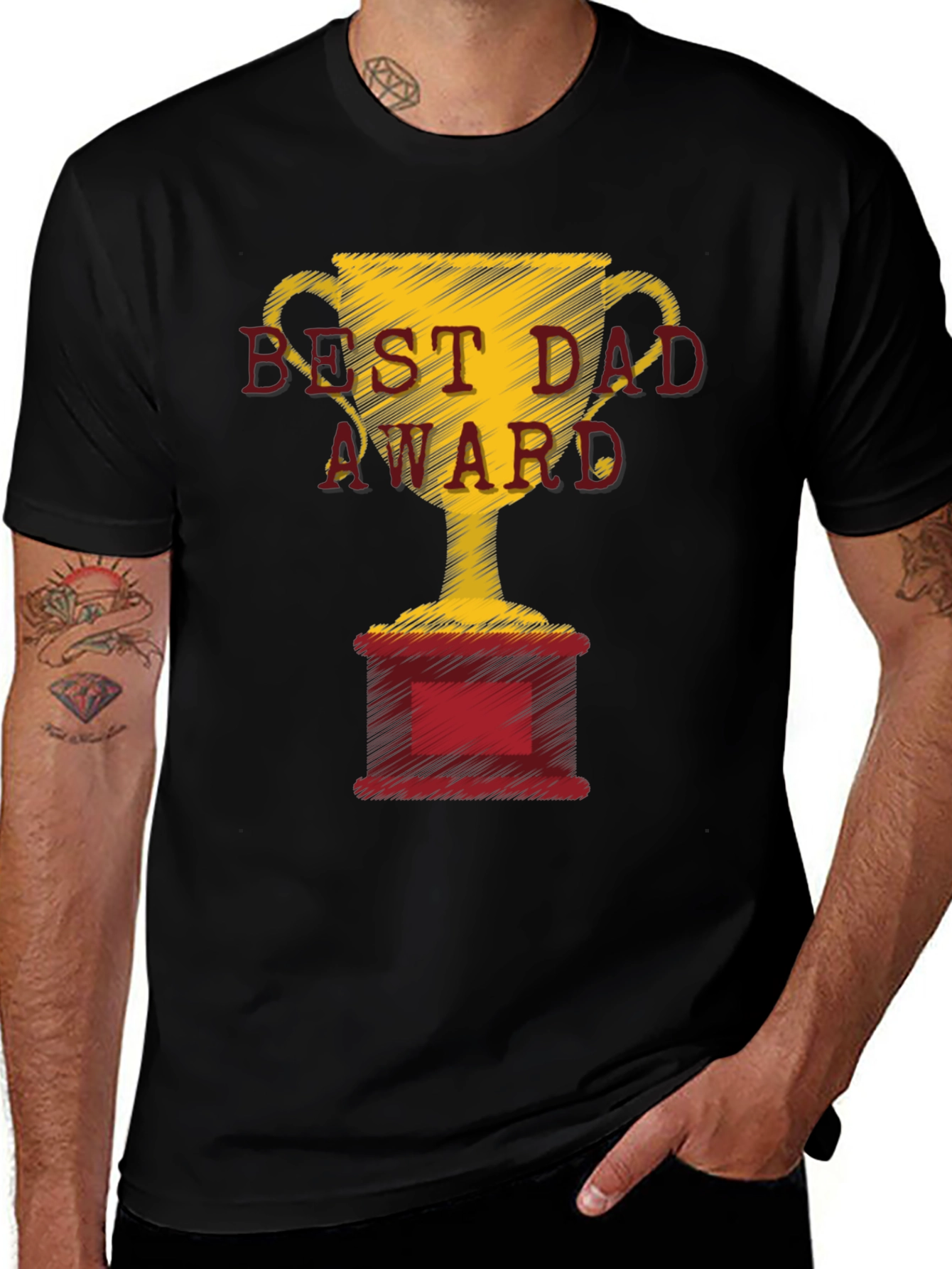 Best Dad Award Graphic T-Shirt - Fathers Day Gift