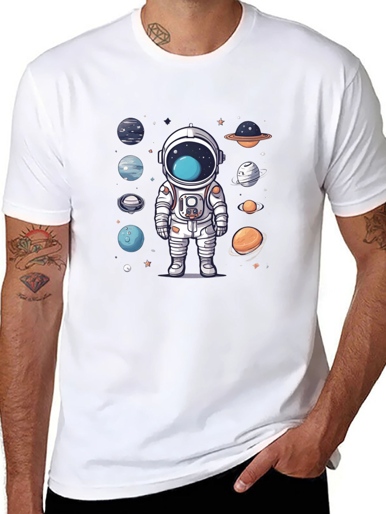 Astronaut Galaxy T-Shirt - Space Adventure