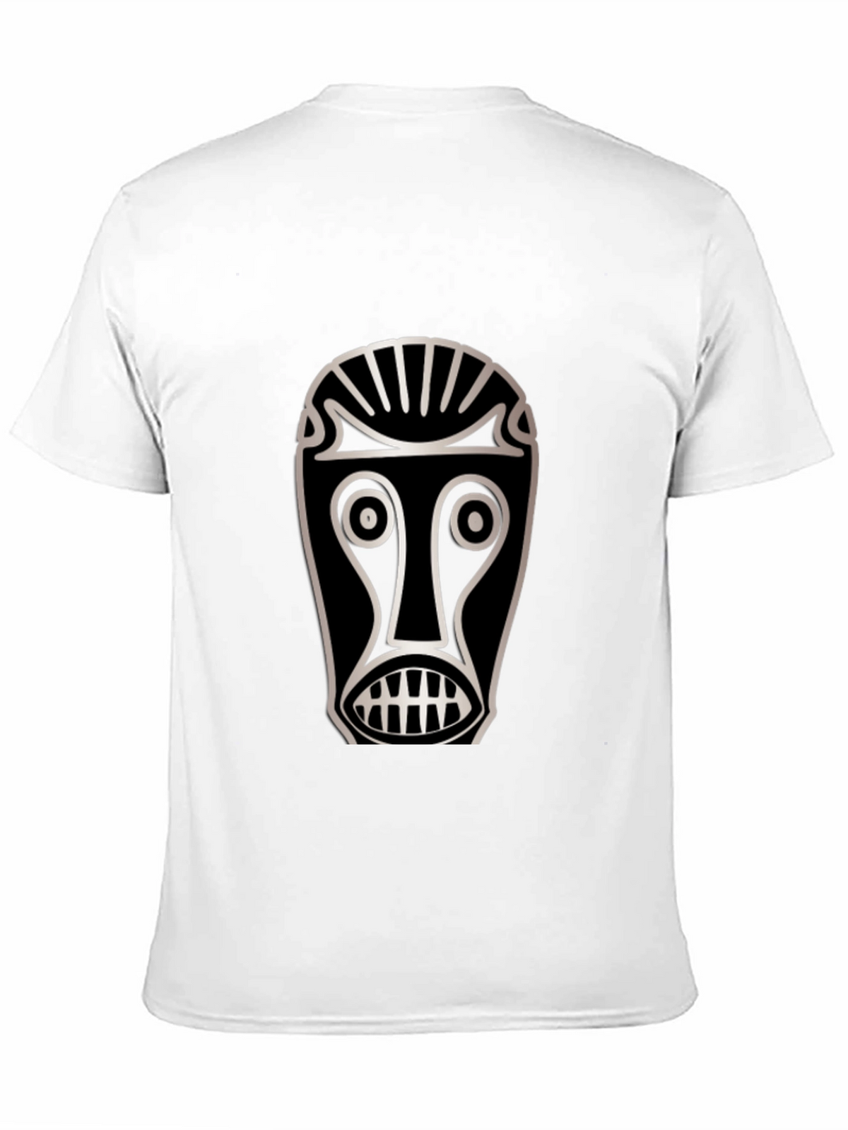 Tribal Mask Graphic T-Shirt - Unique Design