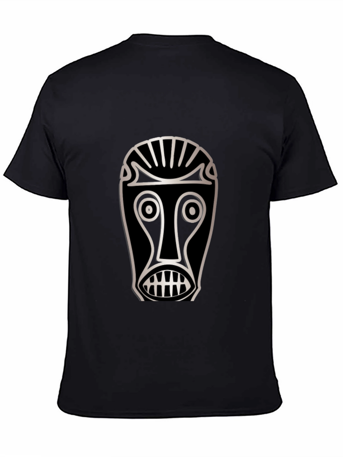 Tribal Mask Graphic T-Shirt - Unique Design