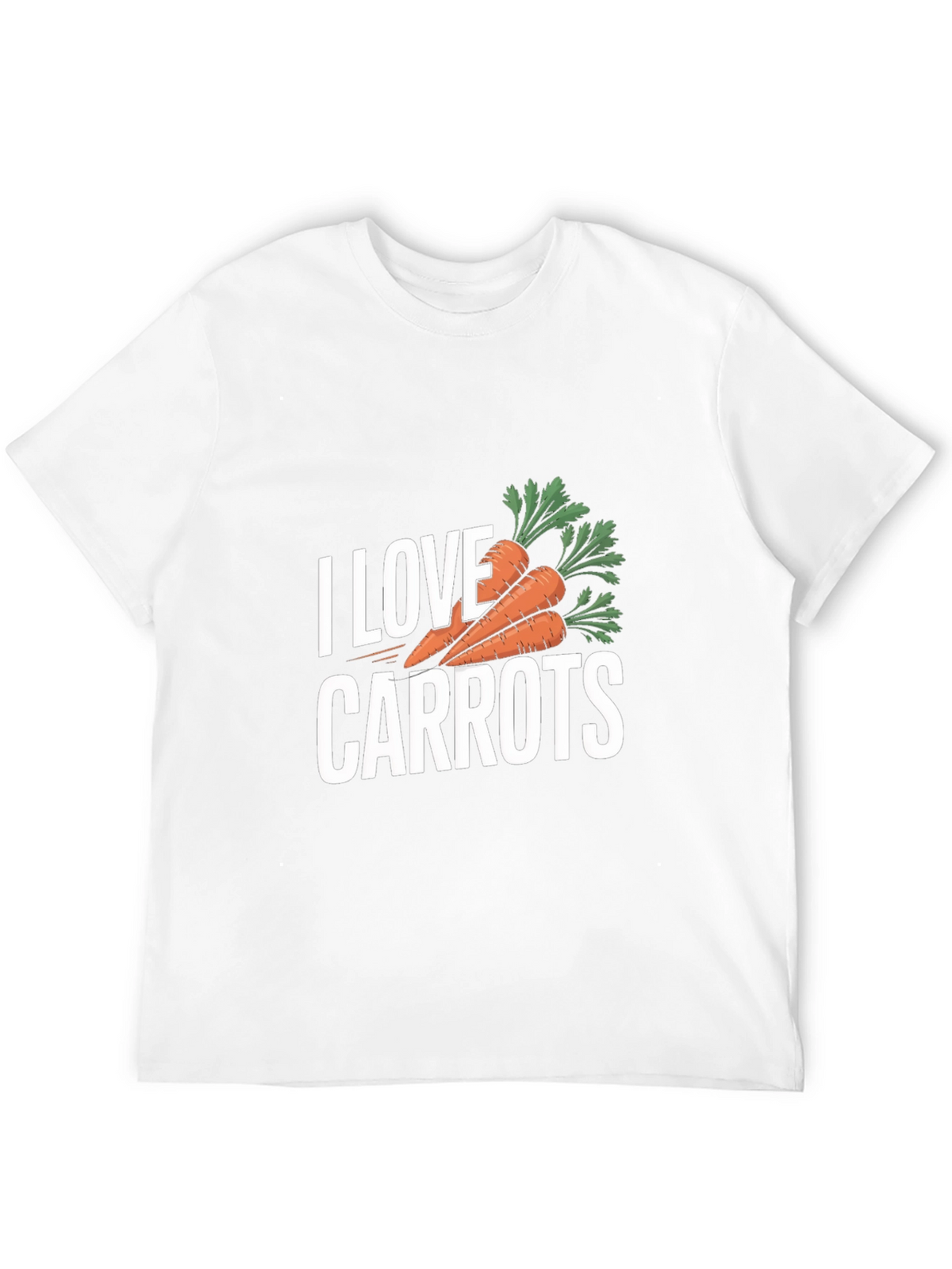 I Love Carrots T-Shirt - Black Carrot Lover Tee