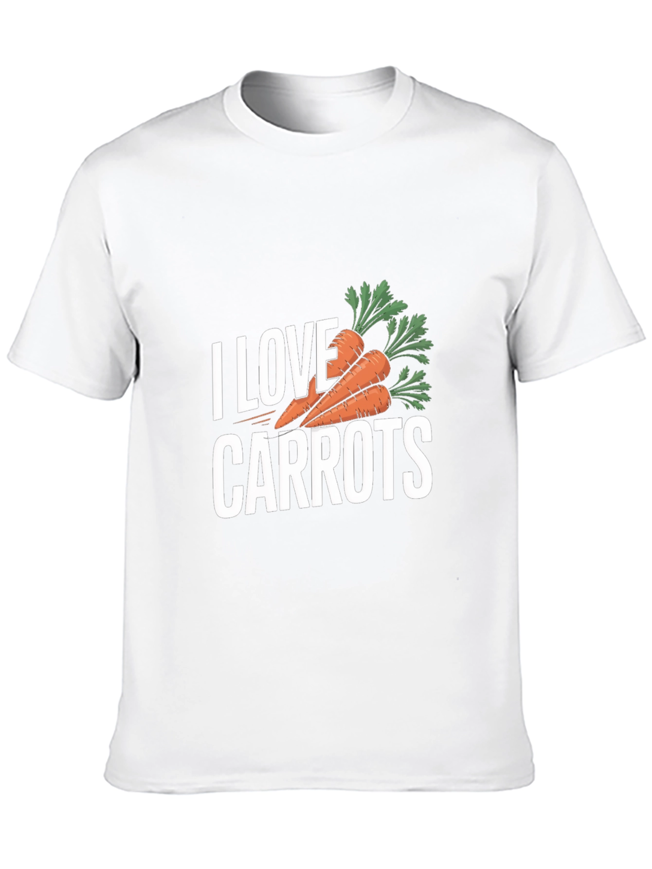 I Love Carrots T-Shirt - Black Carrot Lover Tee