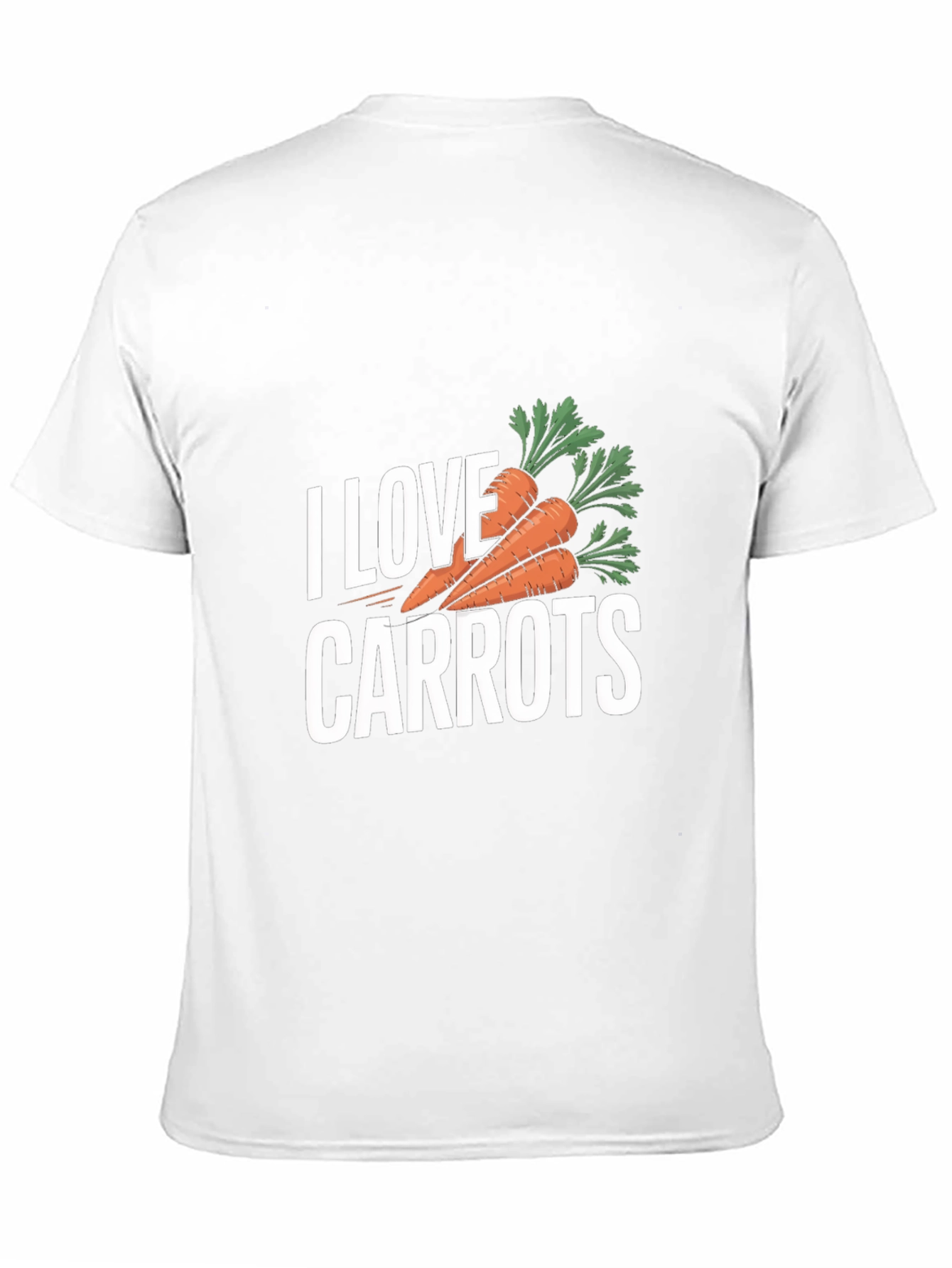 I Love Carrots T-Shirt - Black Carrot Lover Tee