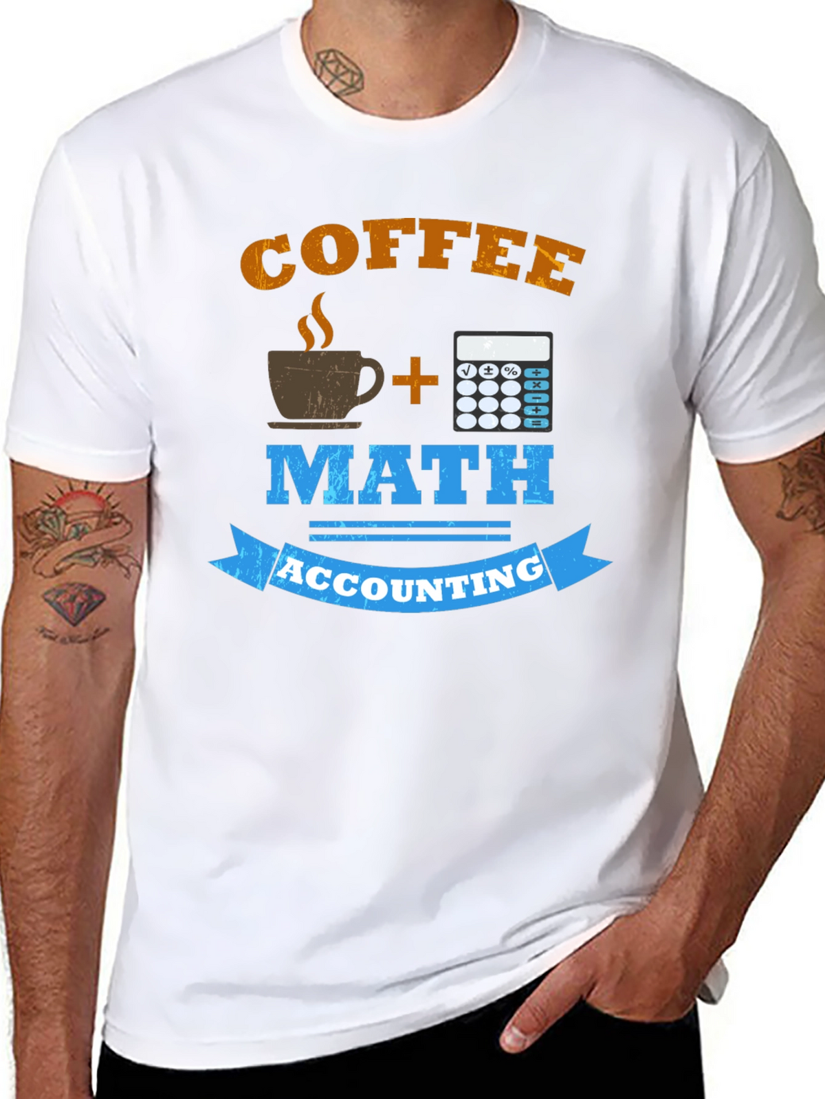 Coffee Math Accounting T-Shirt Funny Accountant Gift