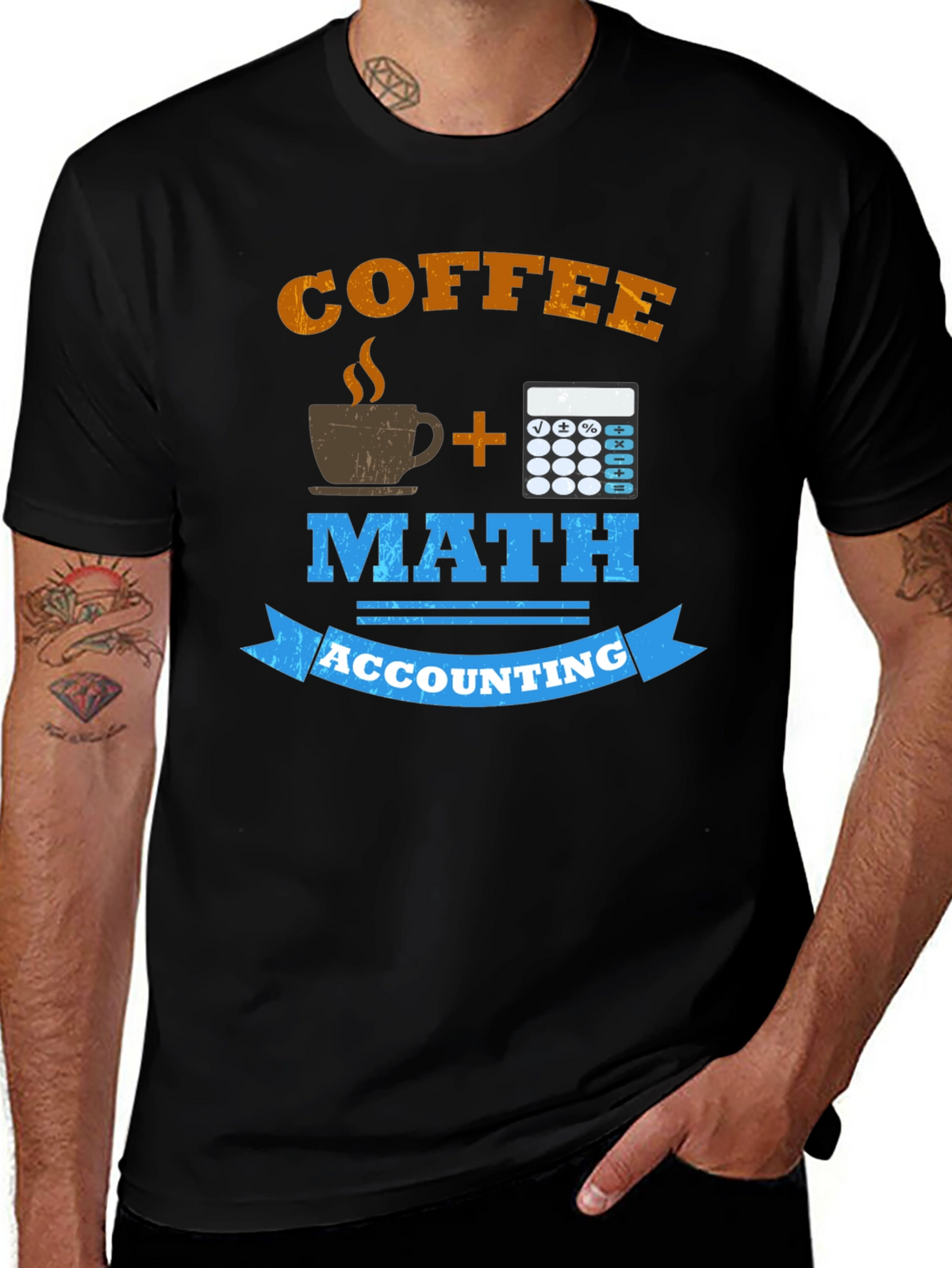 Coffee Math Accounting T-Shirt Funny Accountant Gift