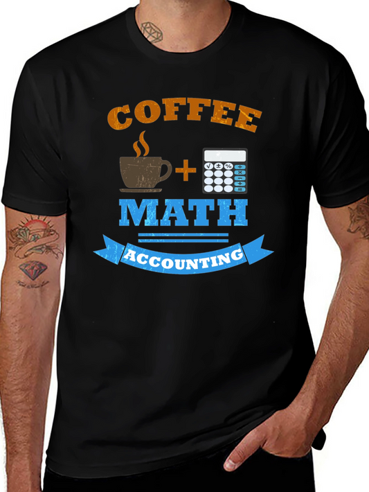 Coffee Math Accounting T-Shirt Funny Accountant Gift