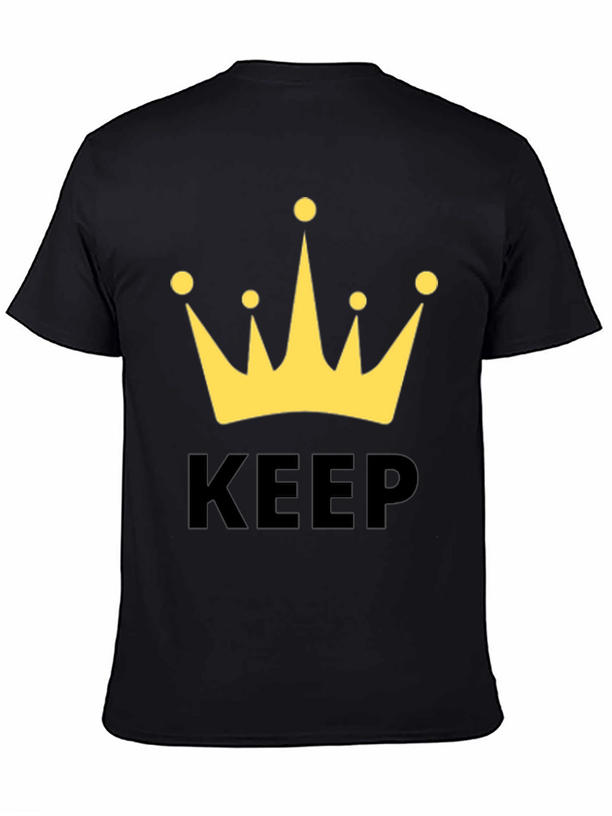 Keep Calm Crown T-Shirt - Black Graphic Tee