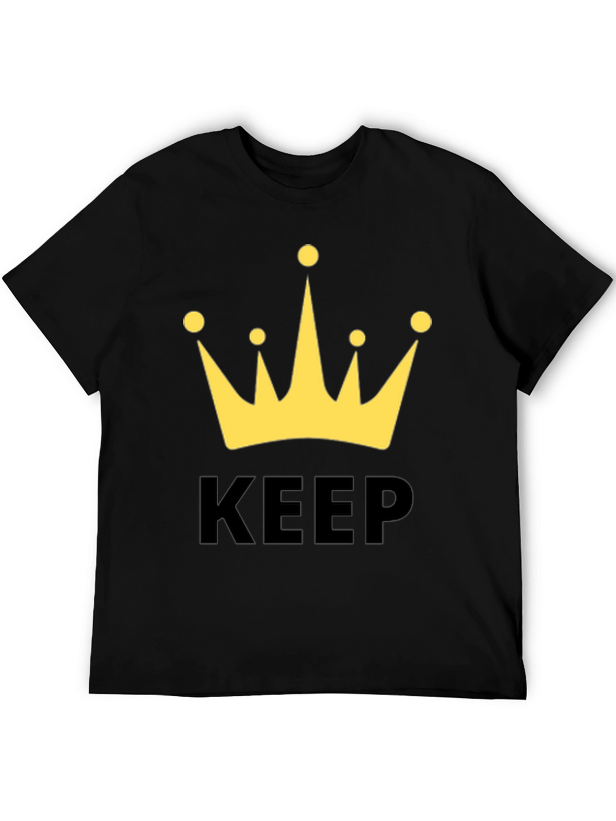 Keep Calm Crown T-Shirt - Black Graphic Tee