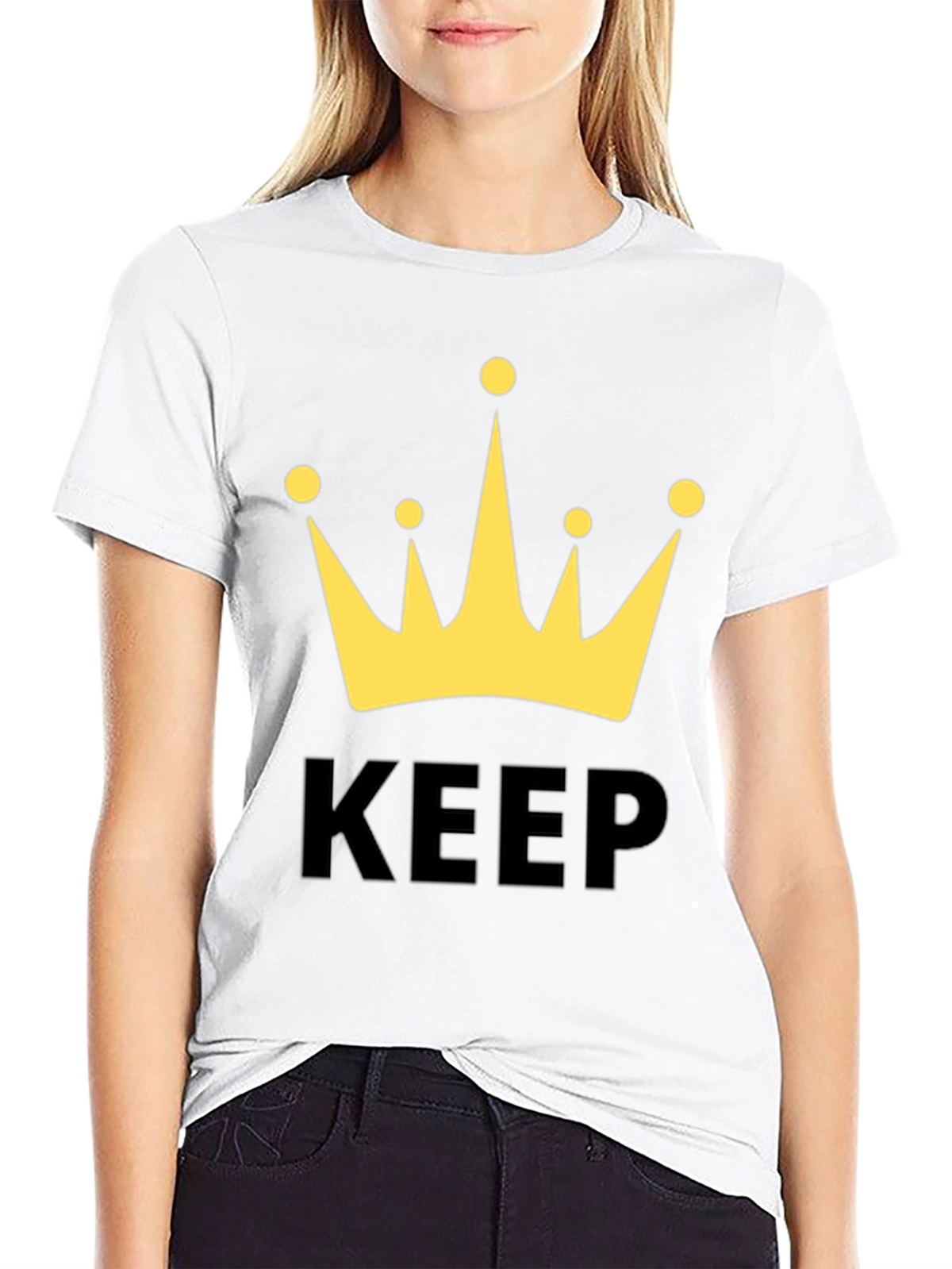 Keep Calm Crown T-Shirt - Black Graphic Tee