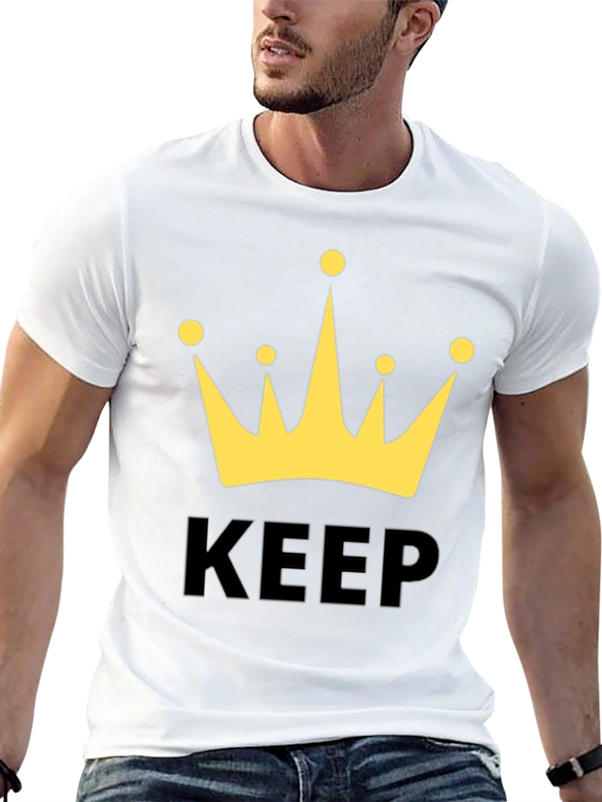 Keep Calm Crown T-Shirt - Black Graphic Tee