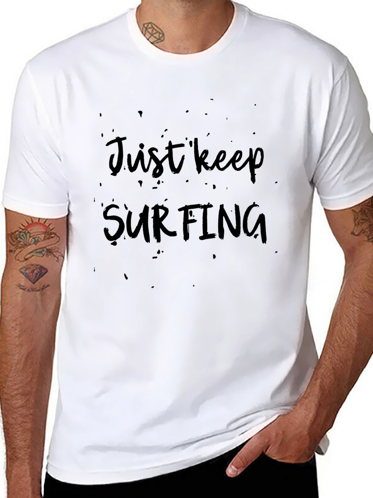 Just Keep Surfing Graphic Tee