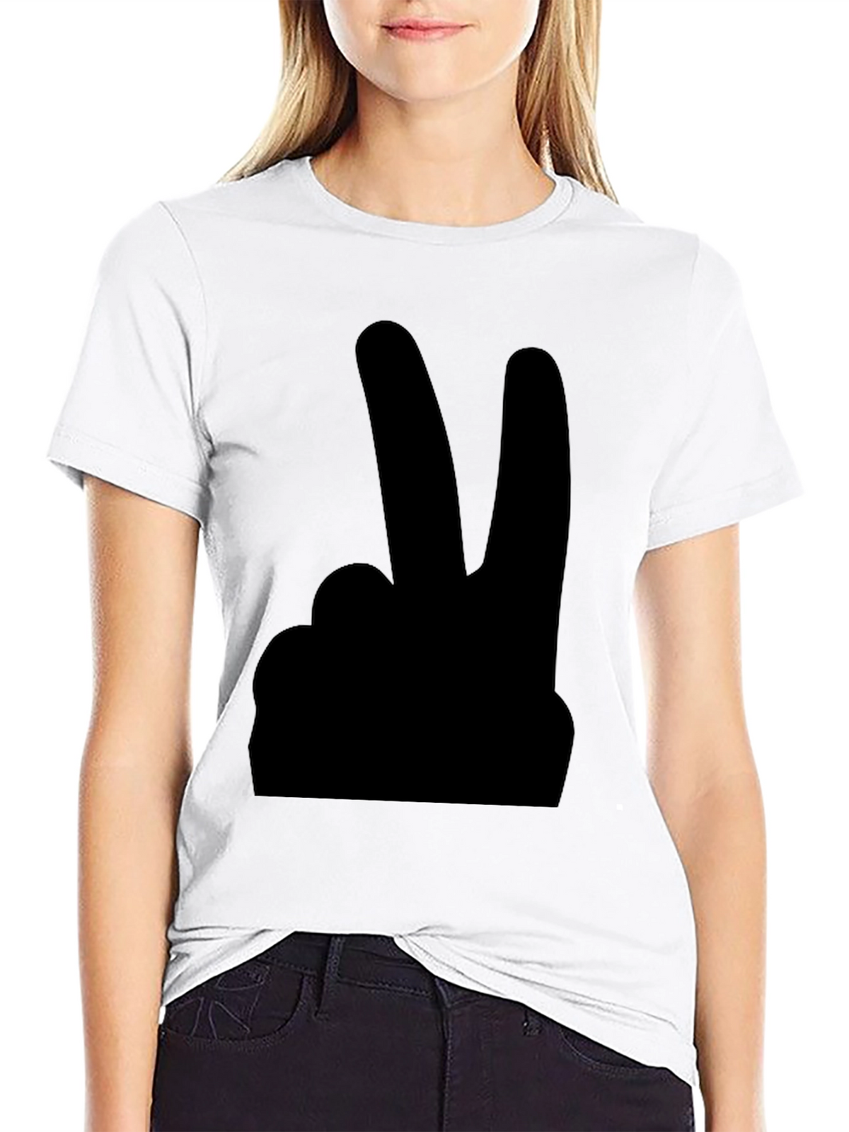 Peace Sign Black T-Shirt
