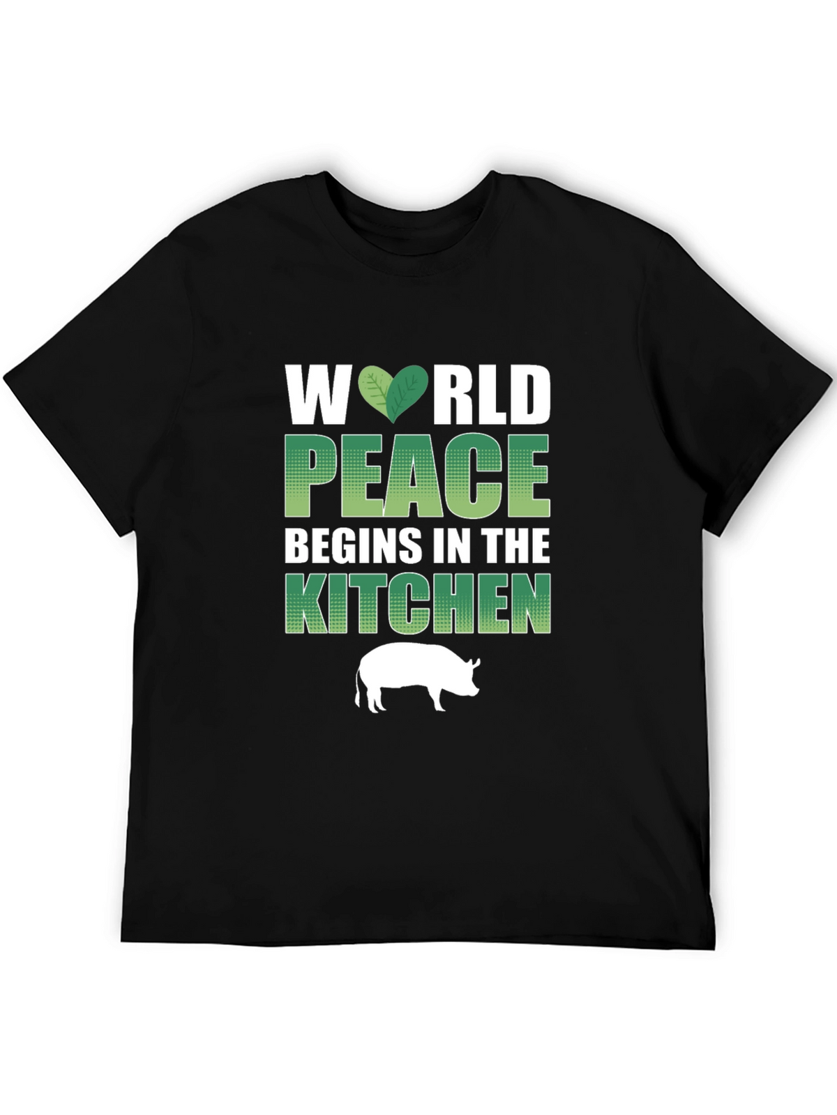 Vegan T-Shirt: World Peace Begins in the Kitchen