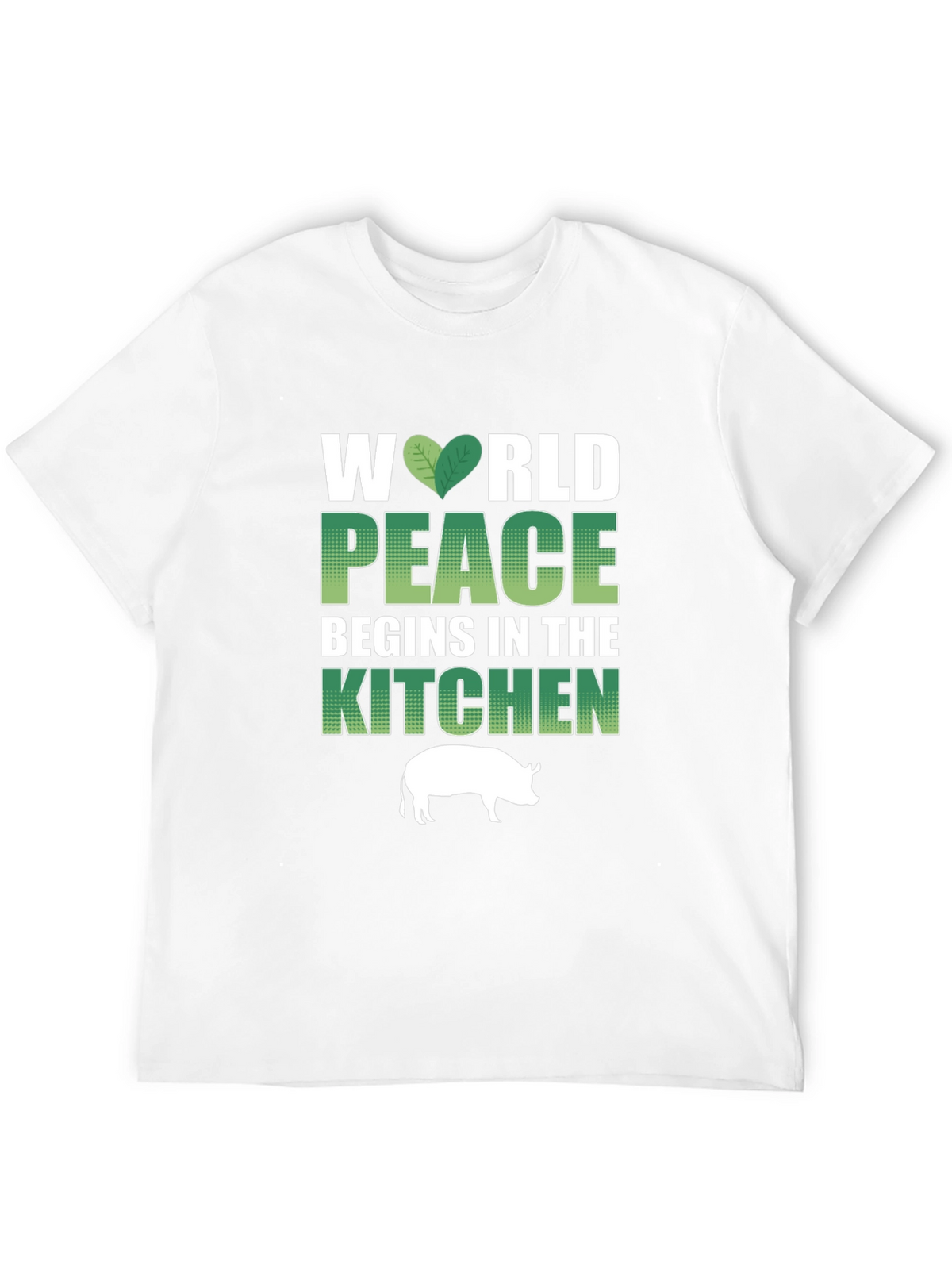 Vegan T-Shirt: World Peace Begins in the Kitchen