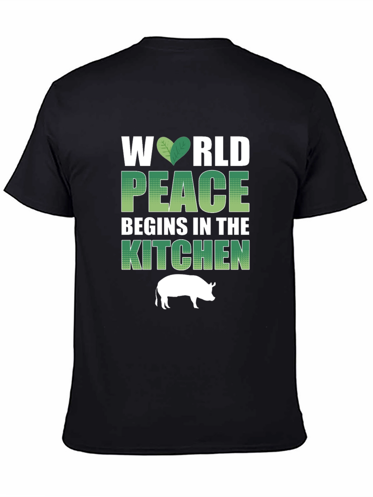 Vegan T-Shirt: World Peace Begins in the Kitchen