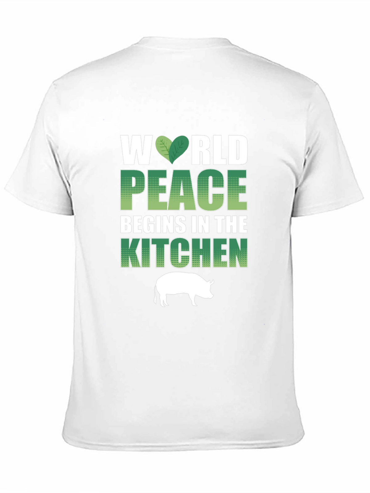 Vegan T-Shirt: World Peace Begins in the Kitchen