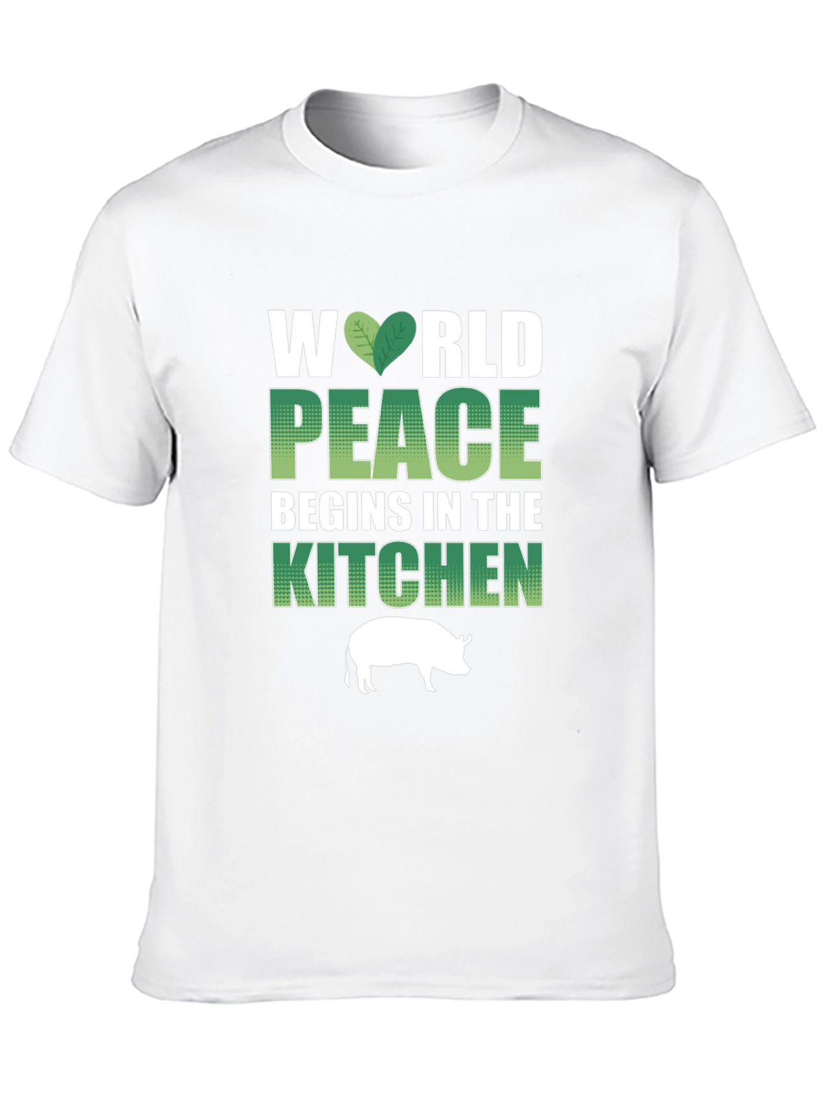 Vegan T-Shirt: World Peace Begins in the Kitchen