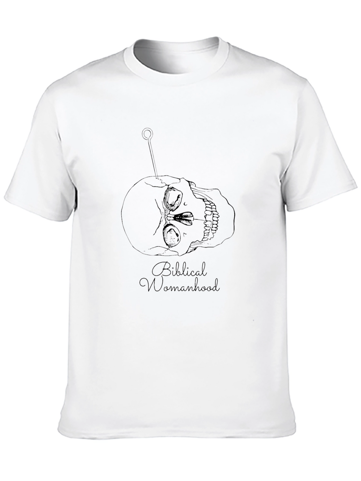 Skull & Pin Graphic Tee - Biblical Womanhood