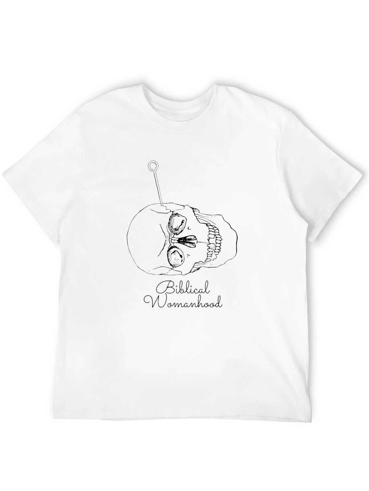 Skull & Pin Graphic Tee - Biblical Womanhood
