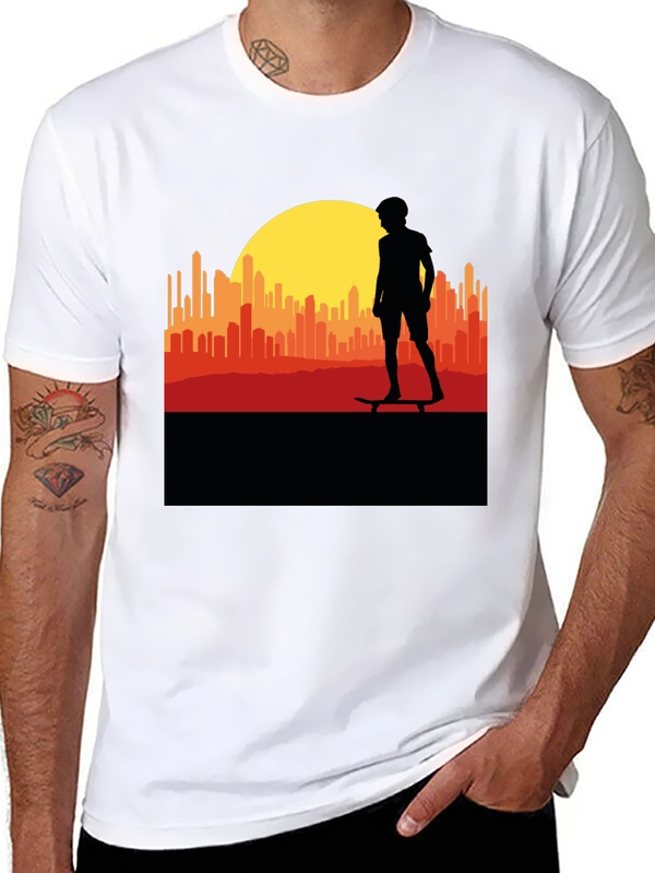 Sunset Skater Graphic Tee