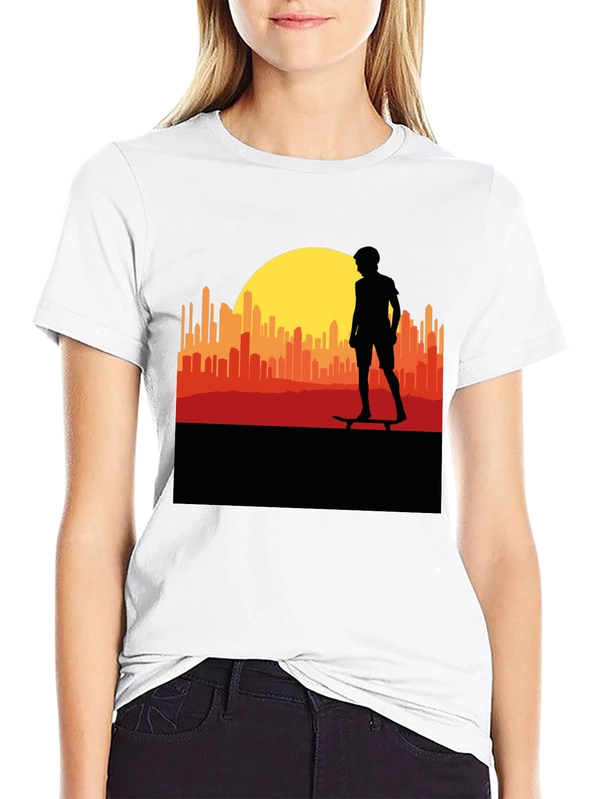 Sunset Skater Graphic Tee