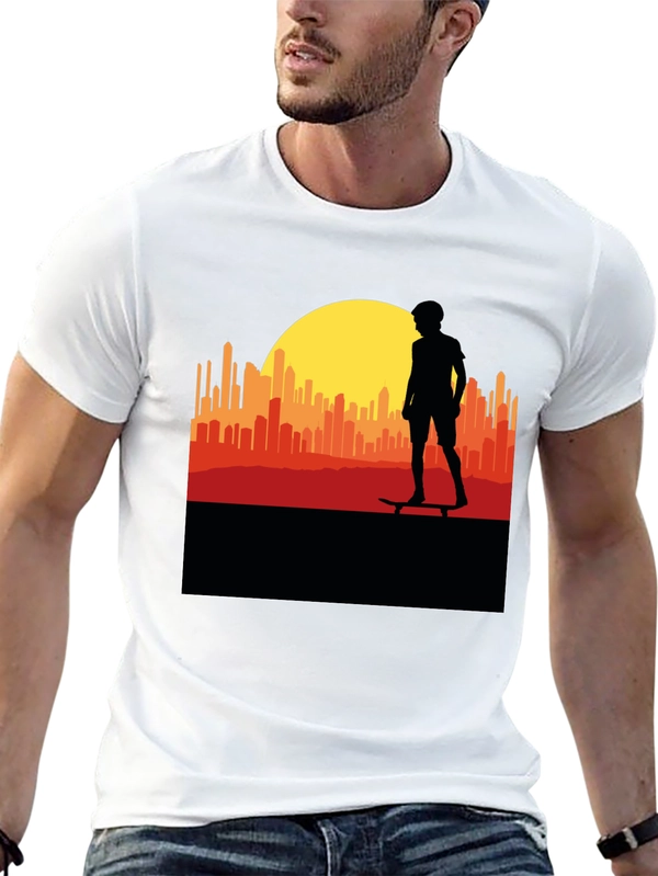 Sunset Skater Graphic Tee