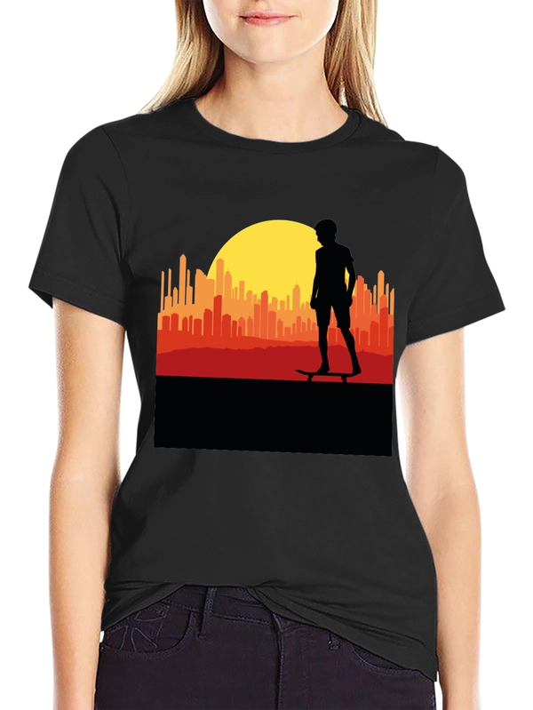 Sunset Skater Graphic Tee