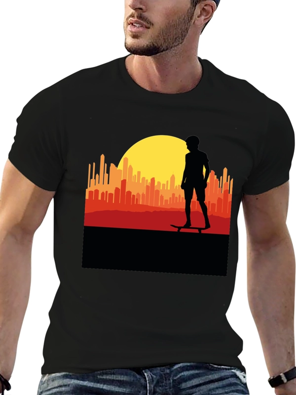 Sunset Skater Graphic Tee