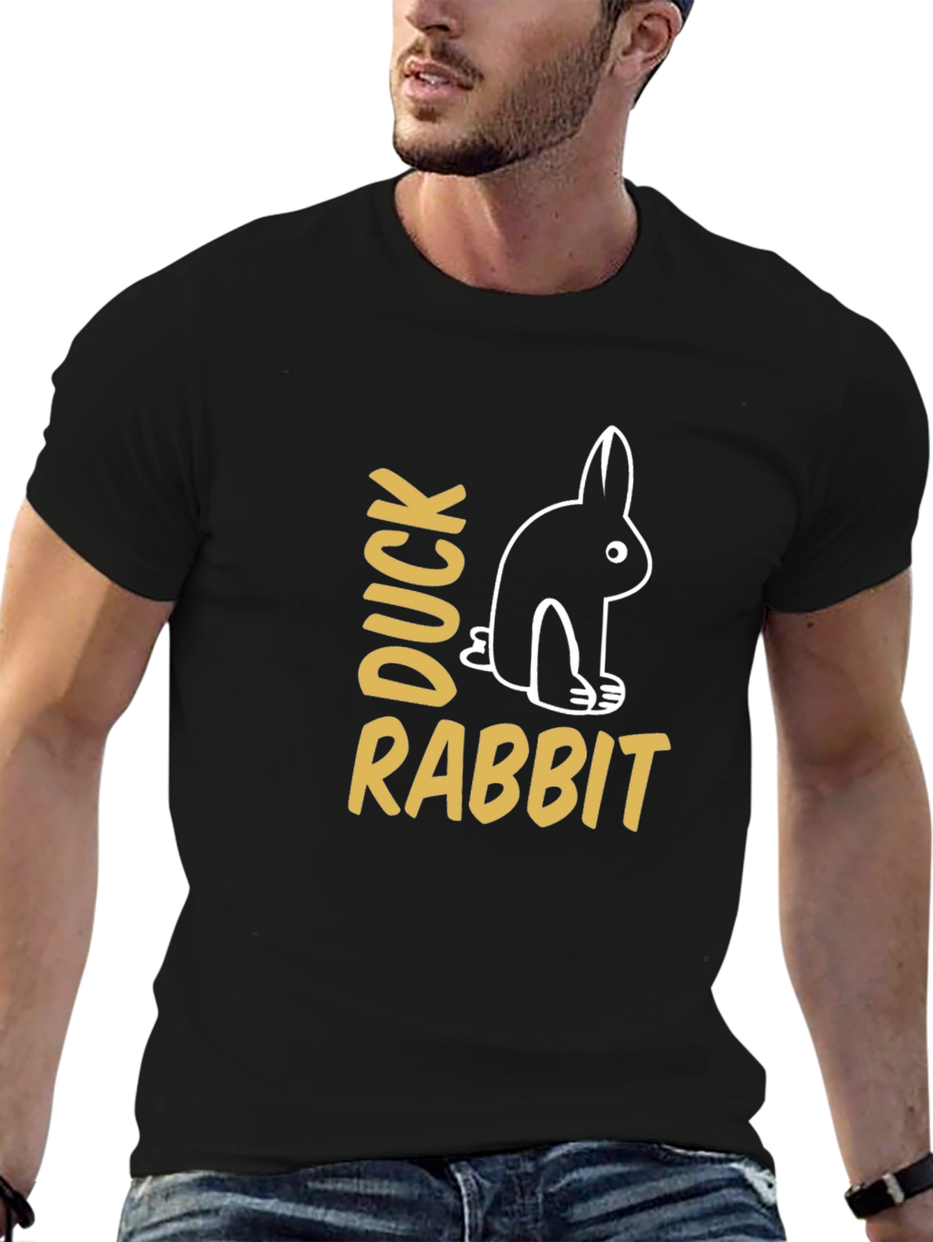 Duck Rabbit Optical Illusion Graphic Tee