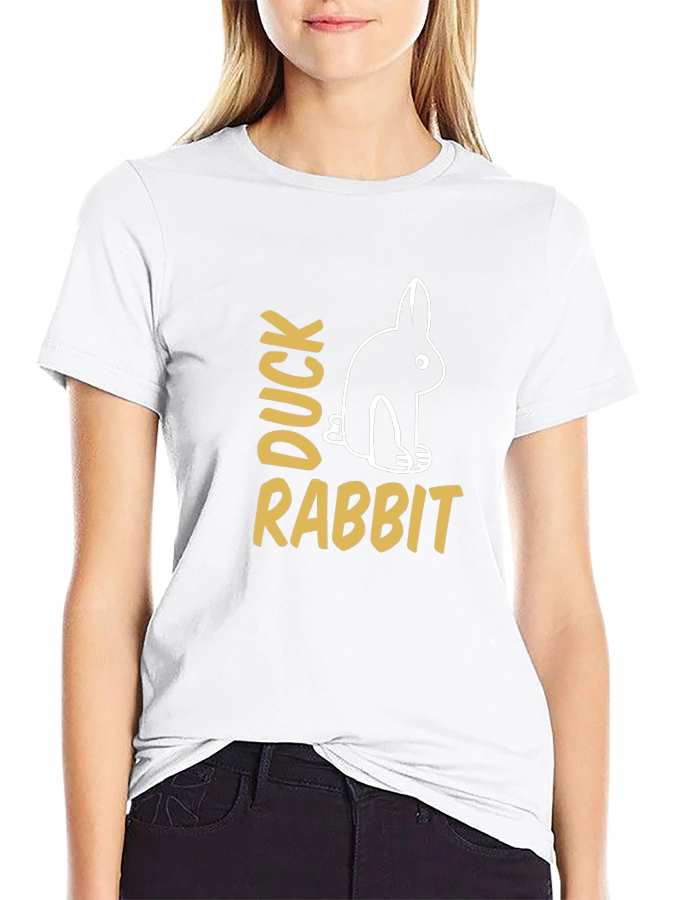 Duck Rabbit Optical Illusion Graphic Tee