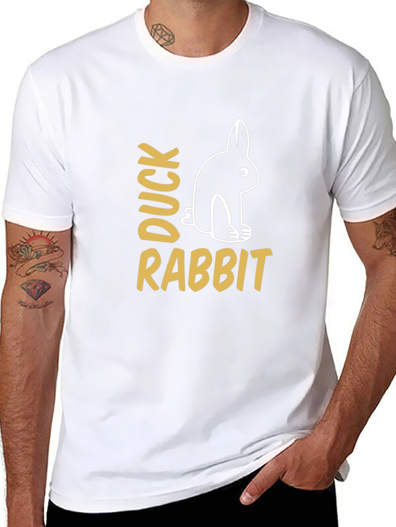 Duck Rabbit Optical Illusion Graphic Tee