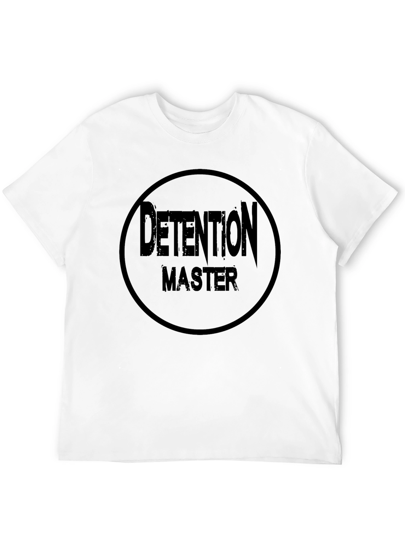 Detention Master Black T-Shirt - Cool Graphic Tee