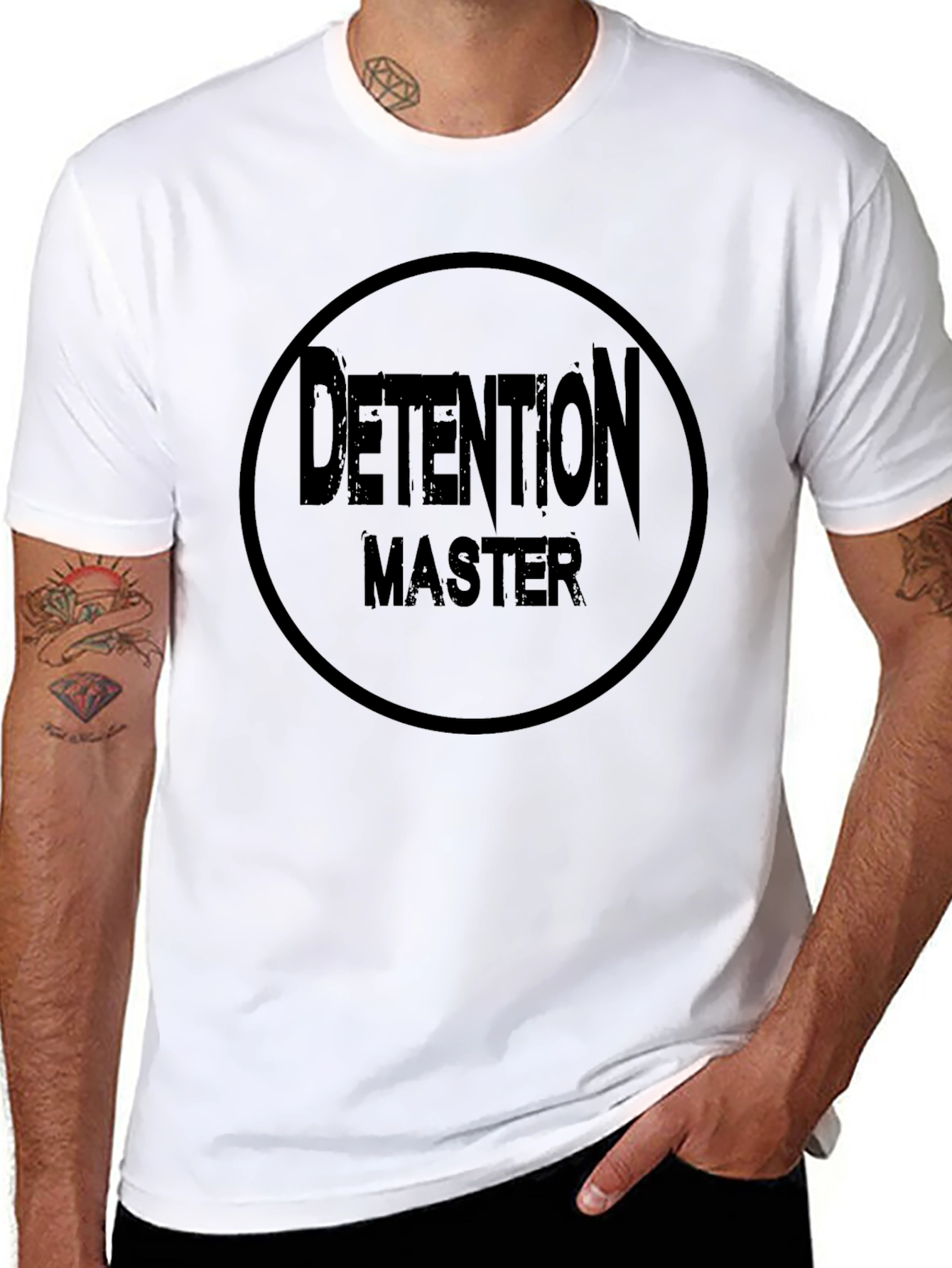 Detention Master Black T-Shirt - Cool Graphic Tee