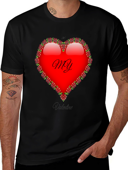 My Valentine T-Shirt: Heart & Roses