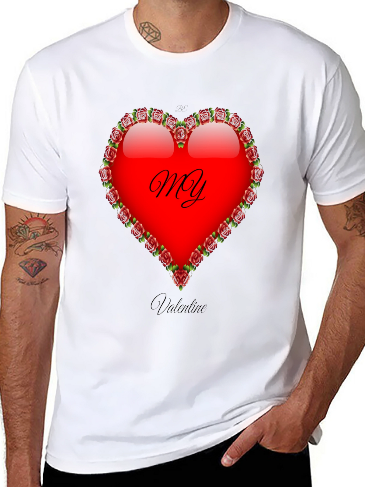 My Valentine T-Shirt: Heart & Roses