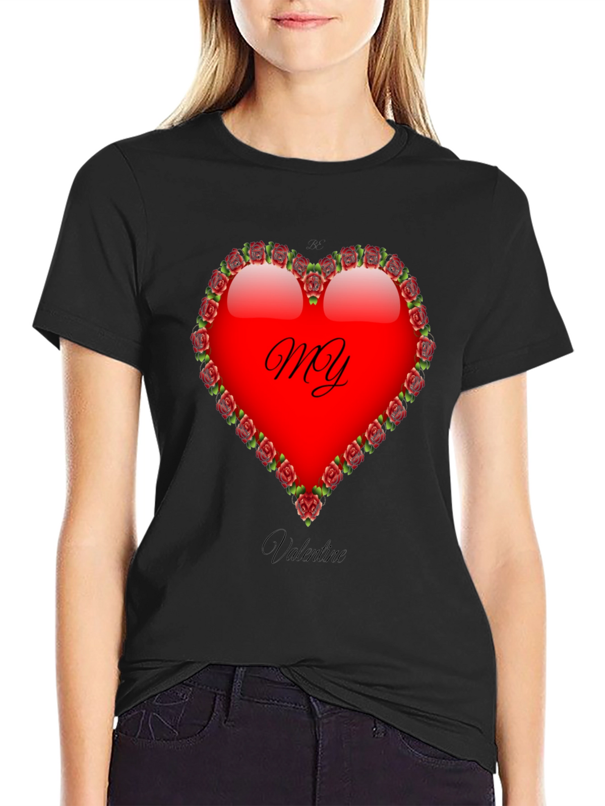 My Valentine T-Shirt: Heart & Roses