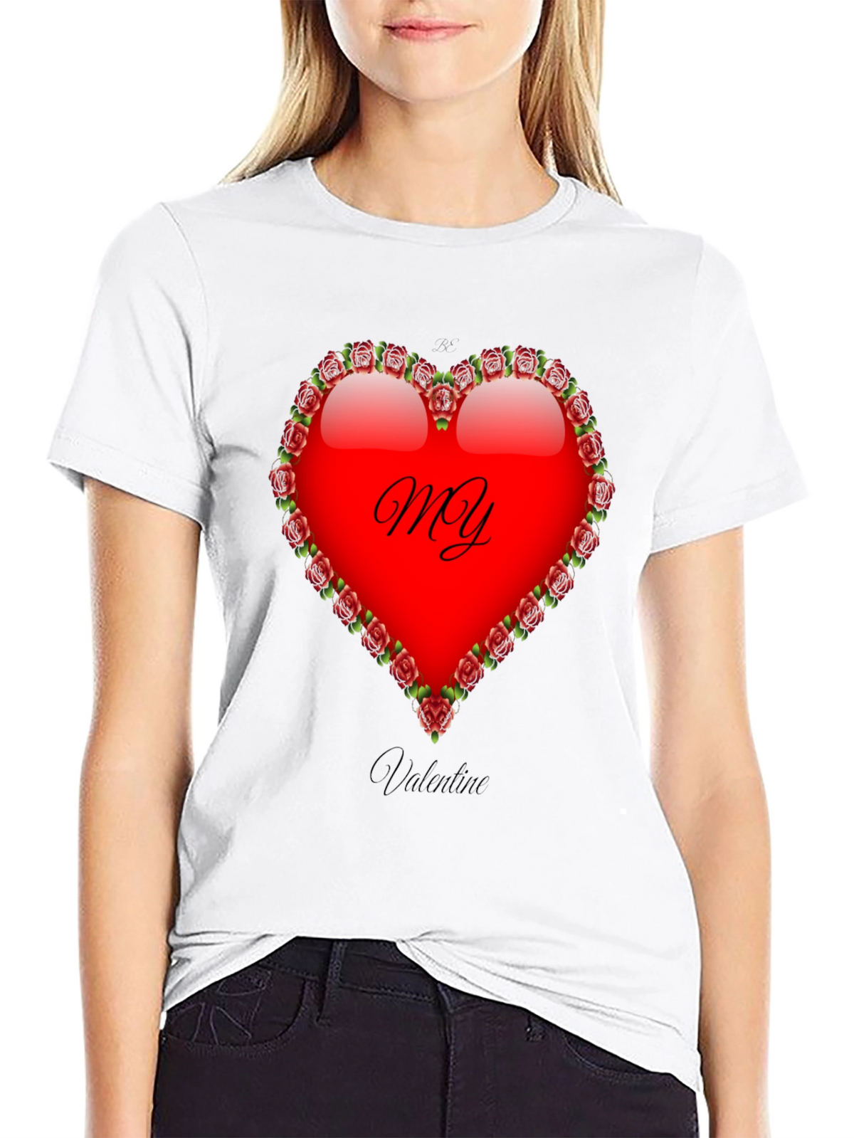 My Valentine T-Shirt: Heart & Roses