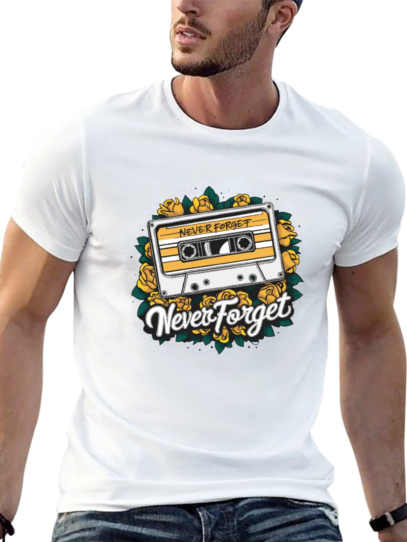 Retro Never Forget Cassette Tape T-Shirt