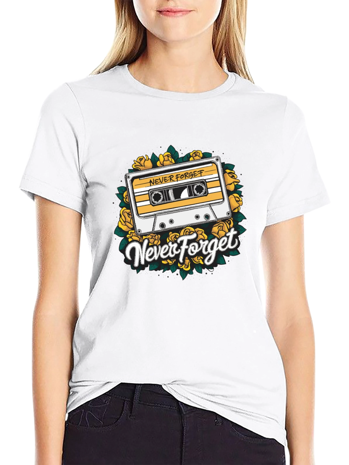 Retro Never Forget Cassette Tape T-Shirt