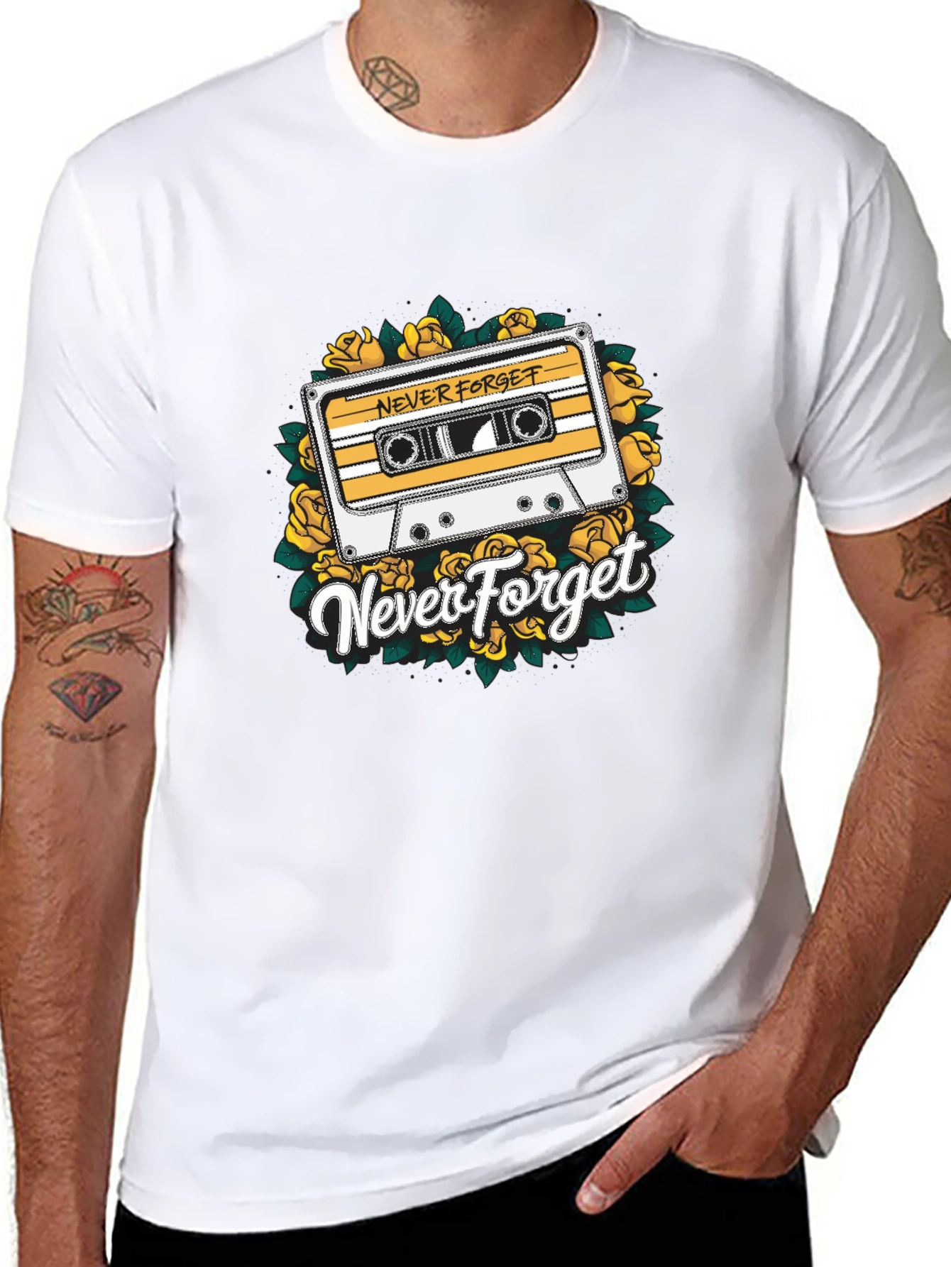 Retro Never Forget Cassette Tape T-Shirt
