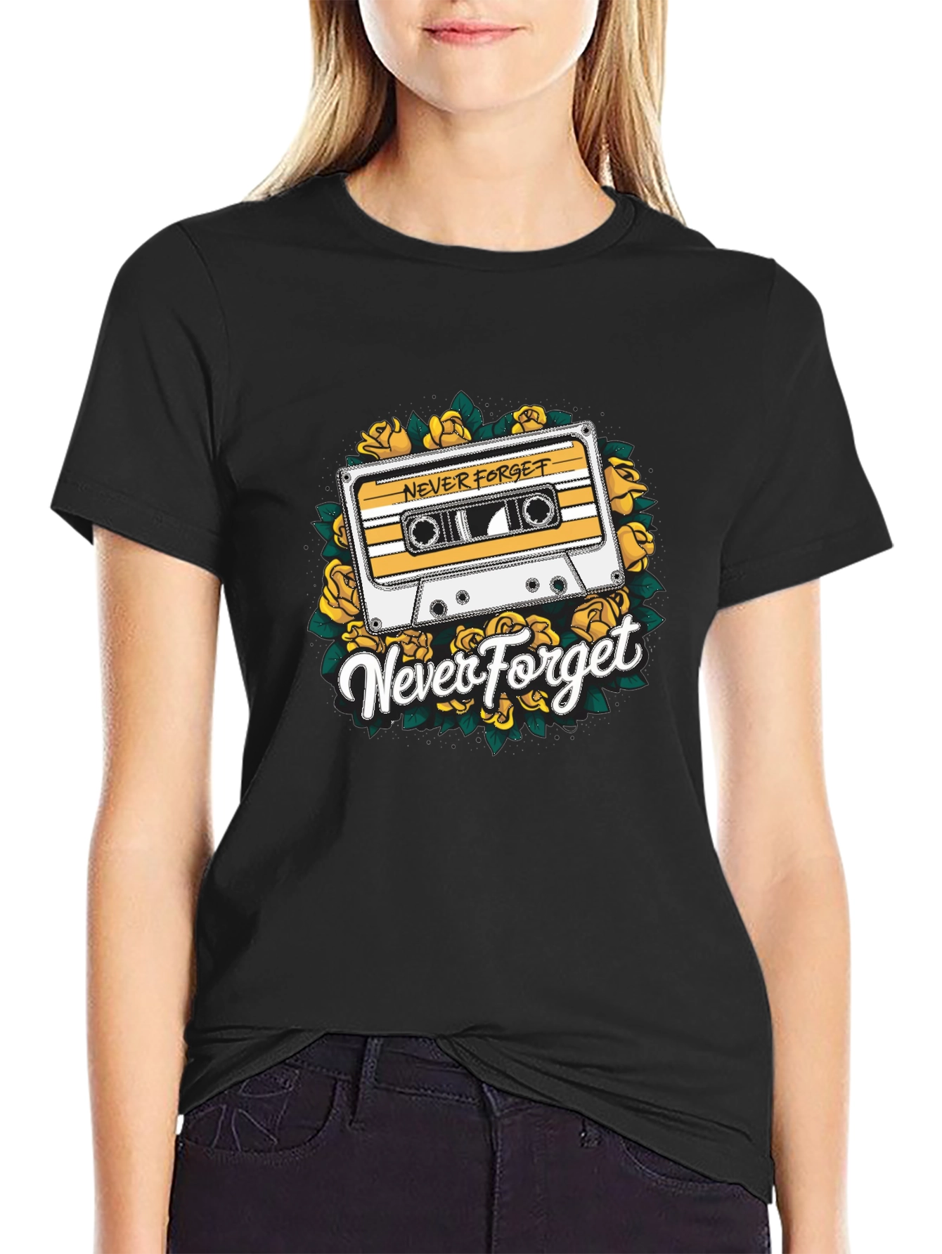 Retro Never Forget Cassette Tape T-Shirt