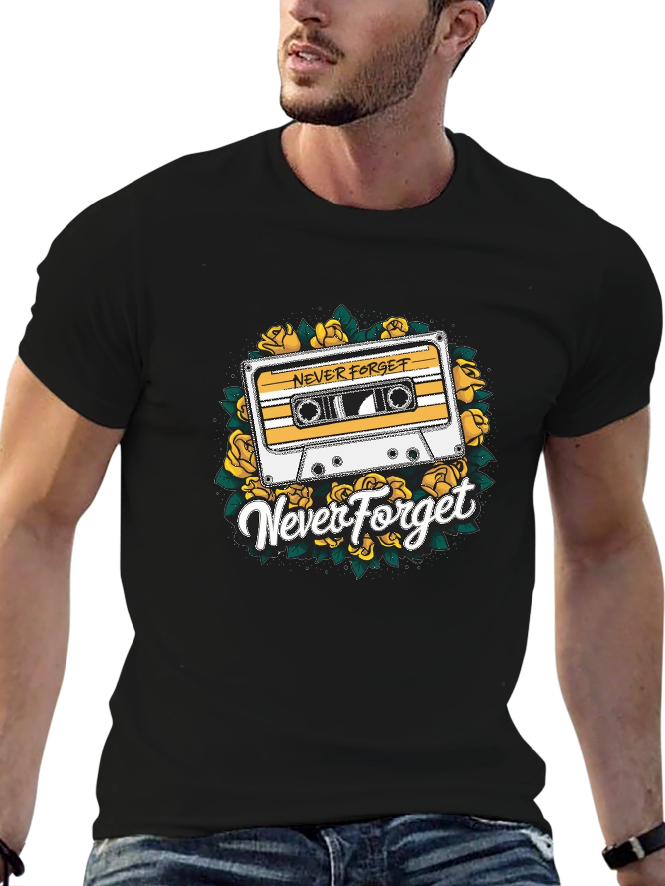 Retro Never Forget Cassette Tape T-Shirt