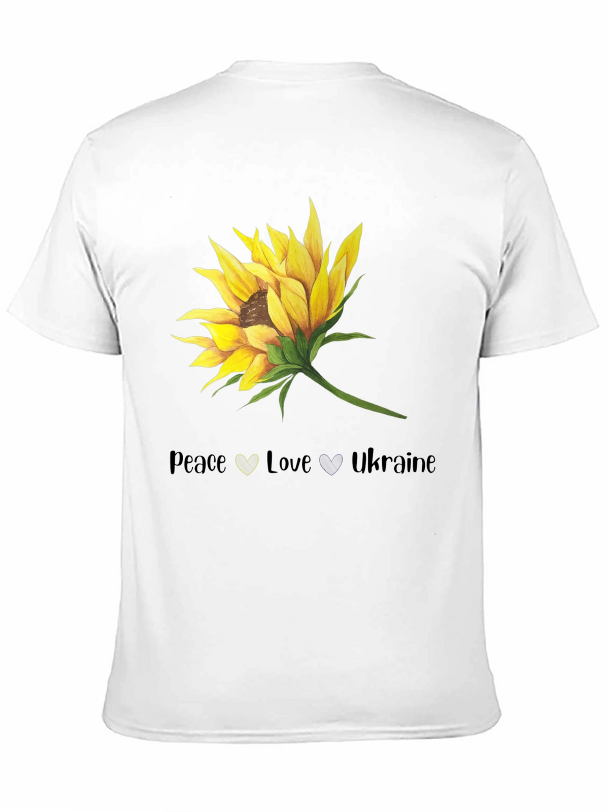 Peace Love Ukraine Sunflower Graphic T-Shirt