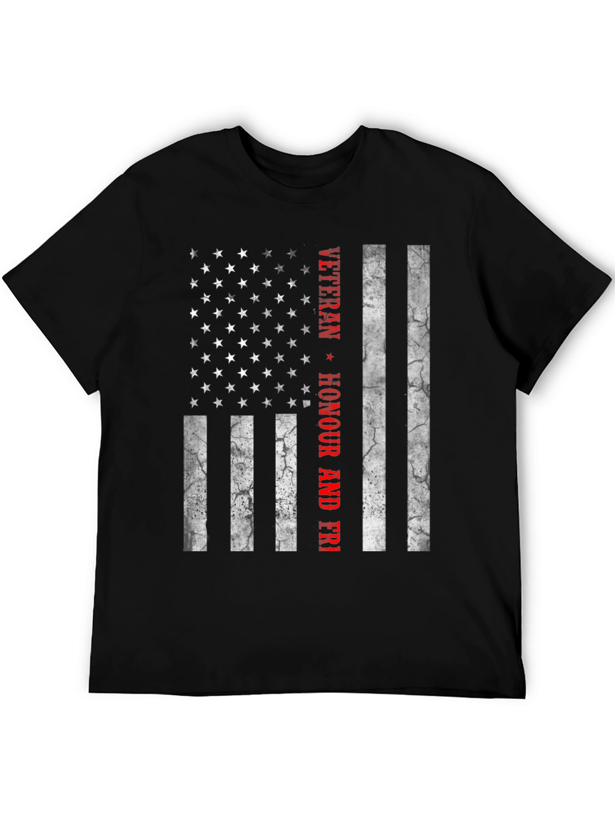 Veteran Honour & Freedom American Flag T-Shirt